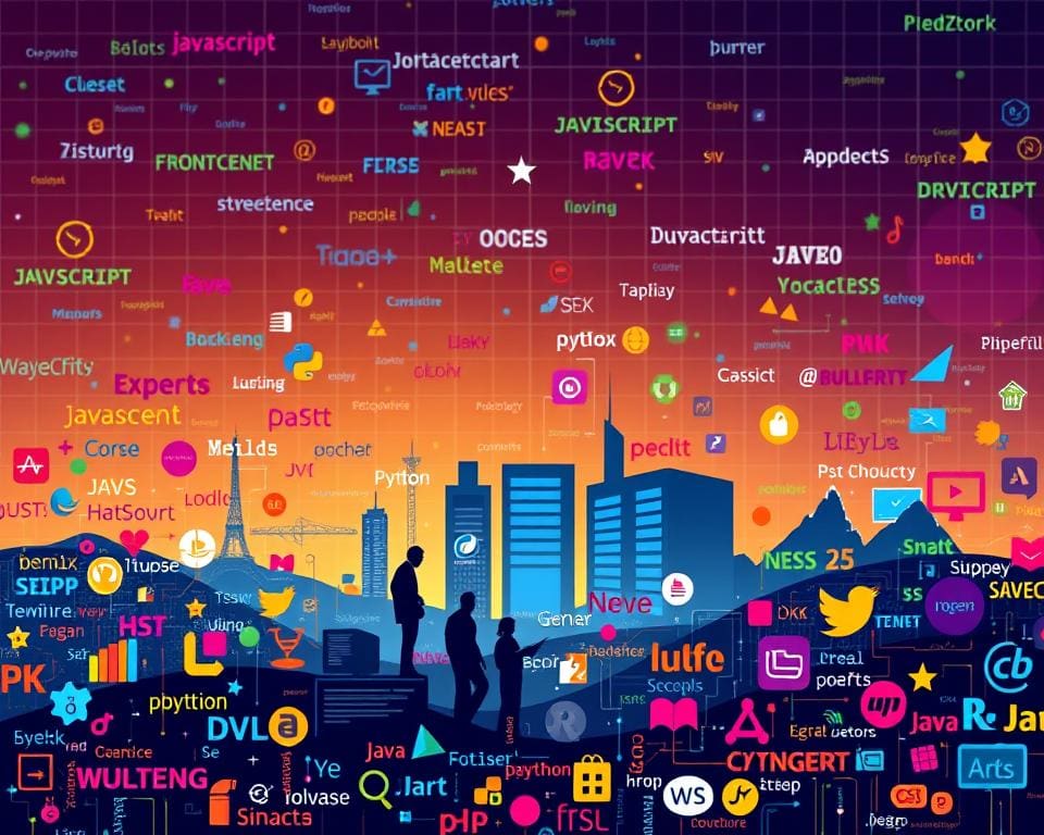 populaire programmeertalen front-end en back-end