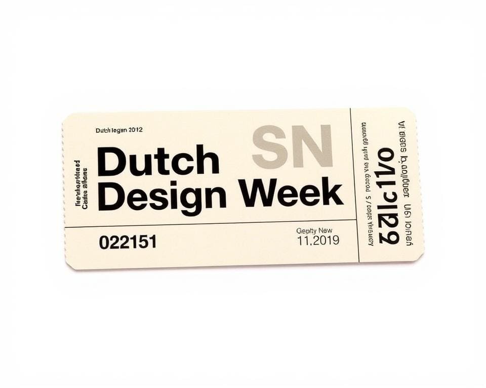 wat kost een ticket voor dutch design week?