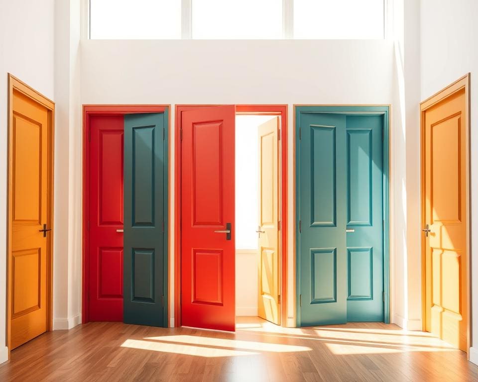 Wat zijn moderne kleurcombinaties voor binnendeuren?
