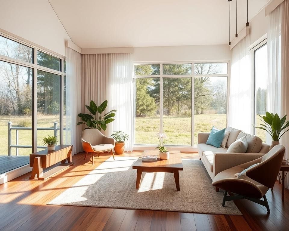 tips voor woonkamer met grote raampartijen