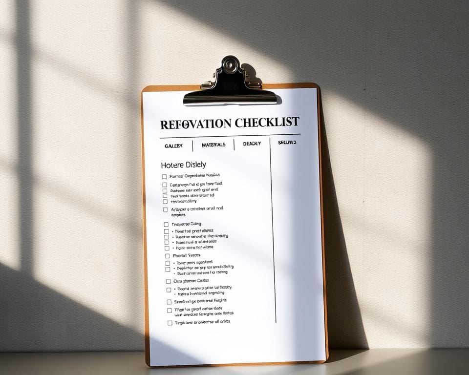 renovatie galerijflat checklist