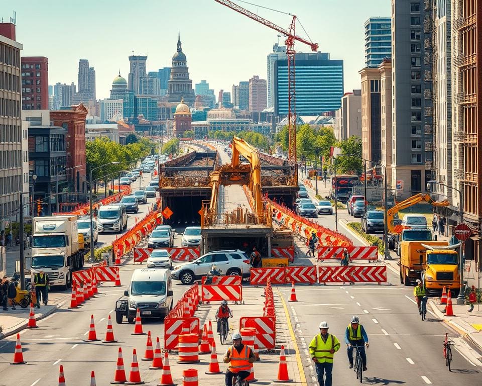 verkeersmanagement tijdens renovaties