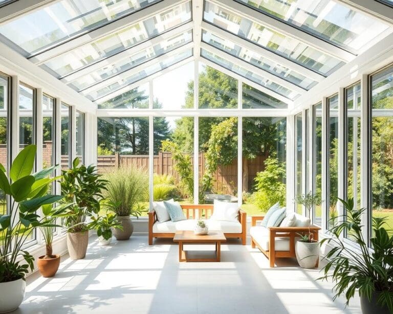 Een serre die binnen en buiten verbindt