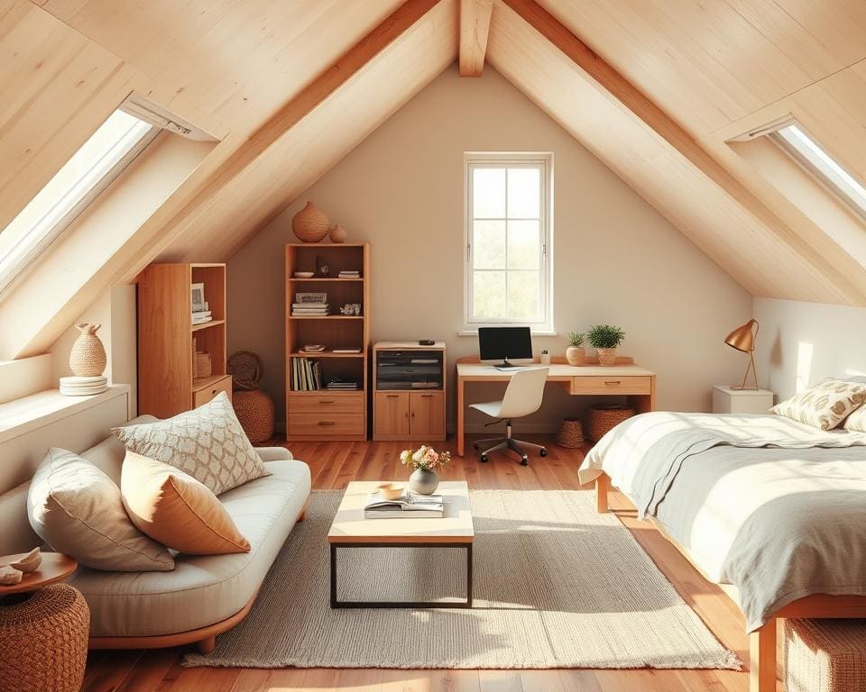 Hoe richt je een zolderkamer multifunctioneel in?