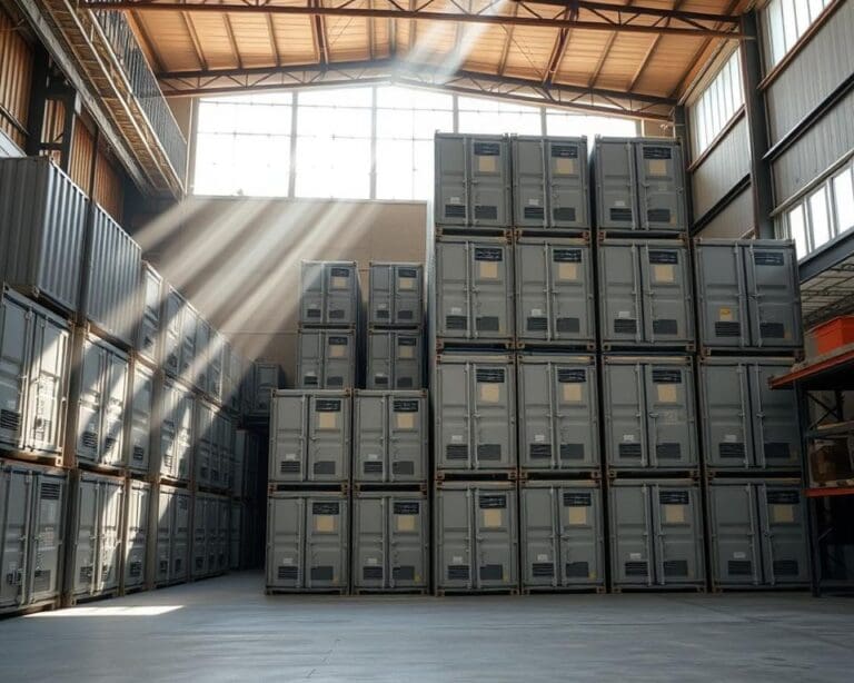 Opslagcontainers voor werklocaties