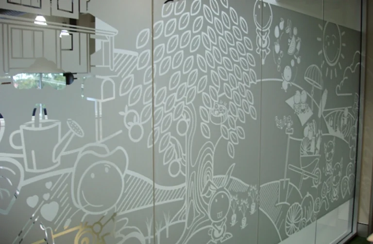 glasfolie met eigen ontwerp