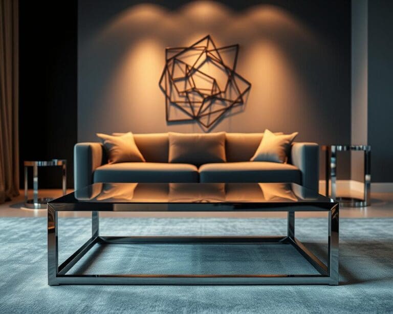 Hoe breng je contrast met metalen details?