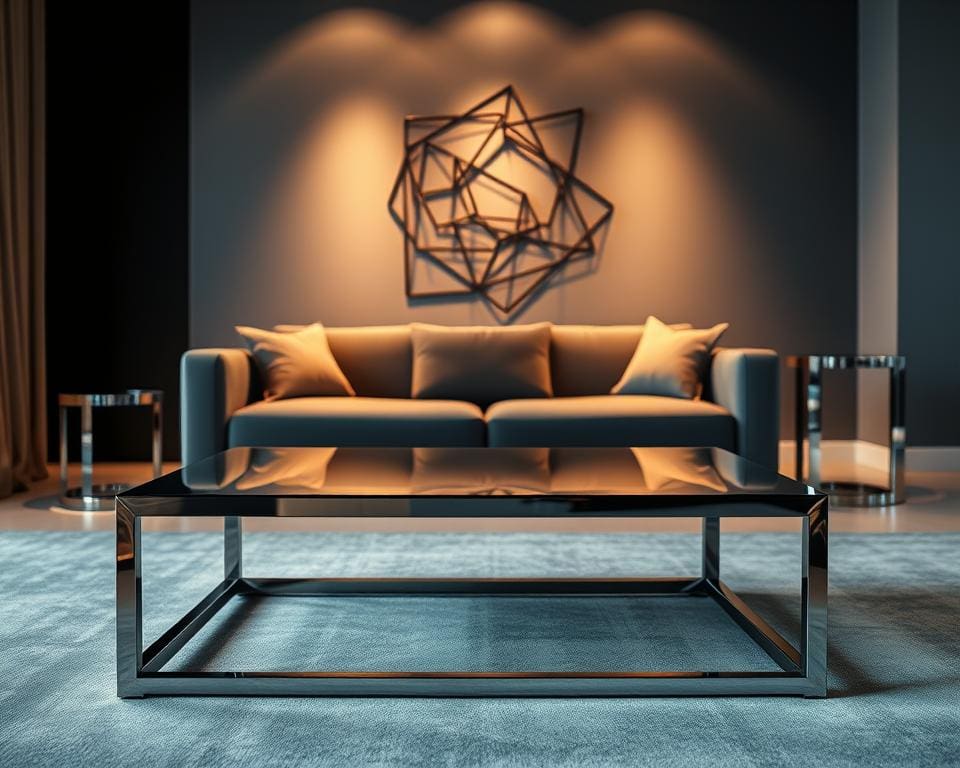 Hoe breng je contrast met metalen details?