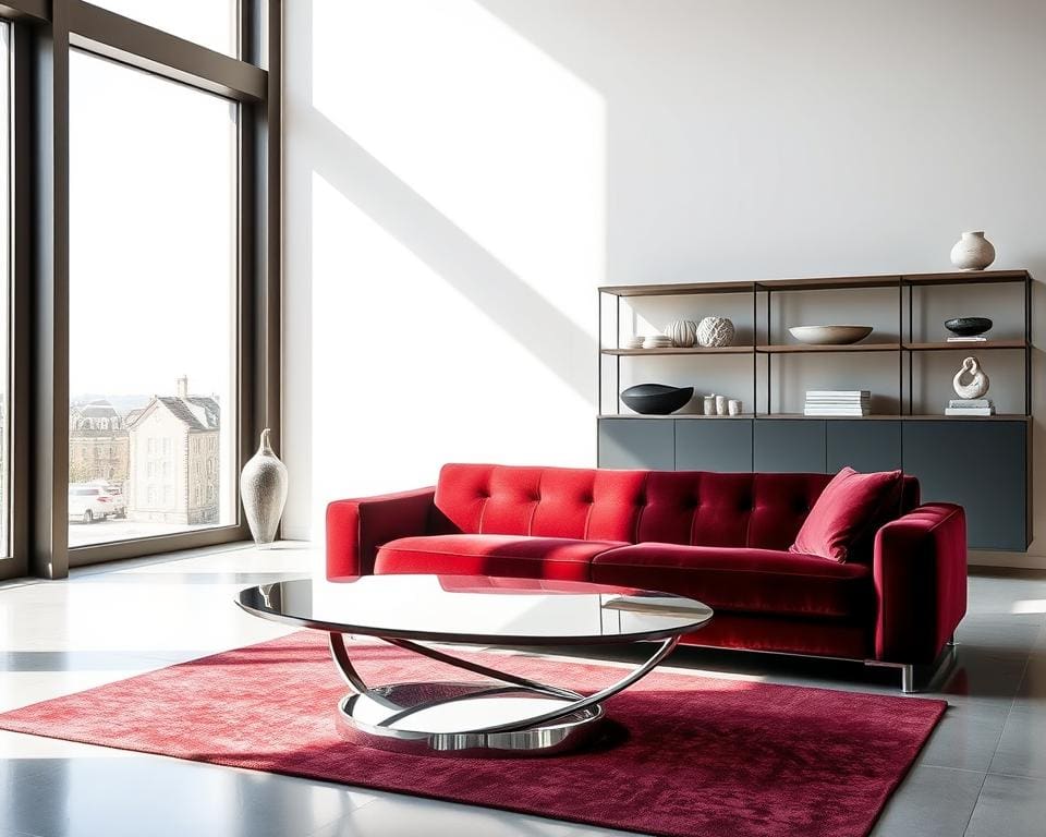 Hoe gebruik je fluweel in een modern interieur?