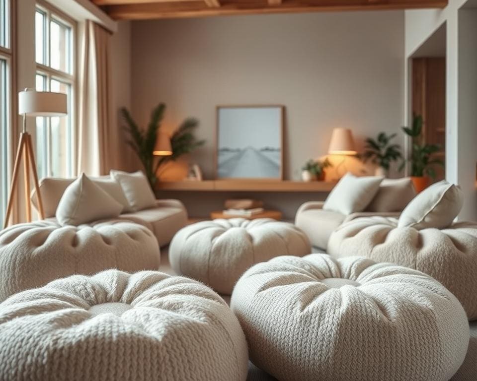 Waarom kiezen voor zachte poefs in plaats van stoelen?