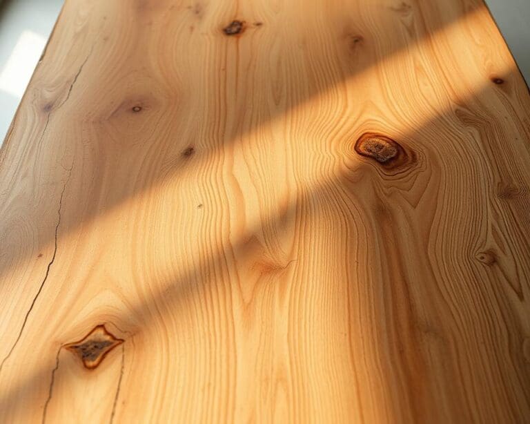 Wat maakt een houten tafelblad levendig?