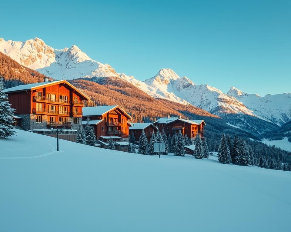 Welke hotels liggen direct aan de piste?