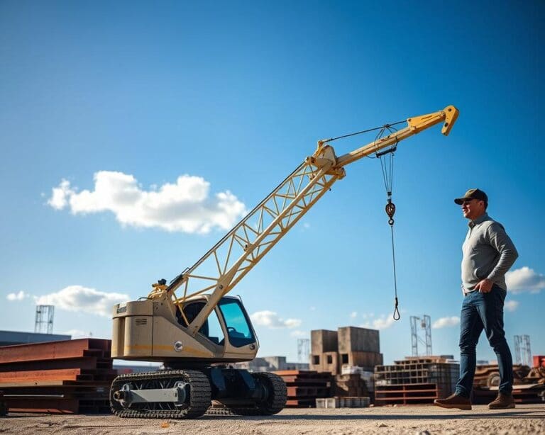 Hoe werkt een compacte minikraan voor hijswerk op locatie?