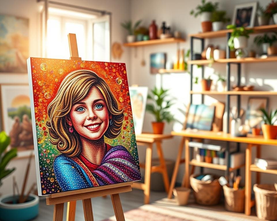 Waarom kiezen voor een gepersonaliseerde diamond painting canvas?