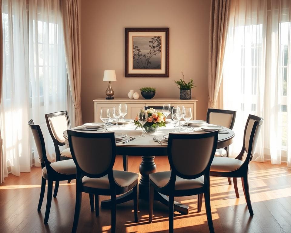 Waarom zijn ronde eettafels populair?