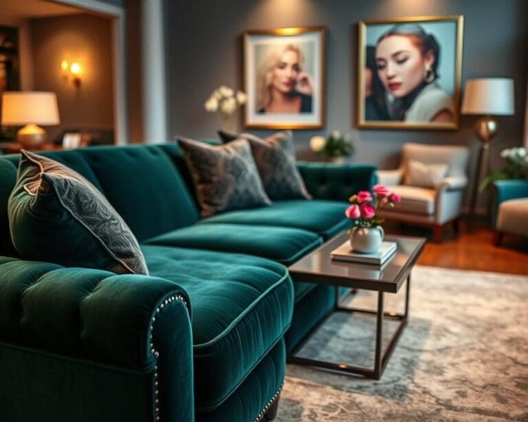 Wat maakt een fluwelen bank zo elegant?