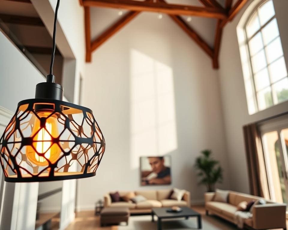 Wat maakt een hanglamp geschikt voor hoge plafonds?