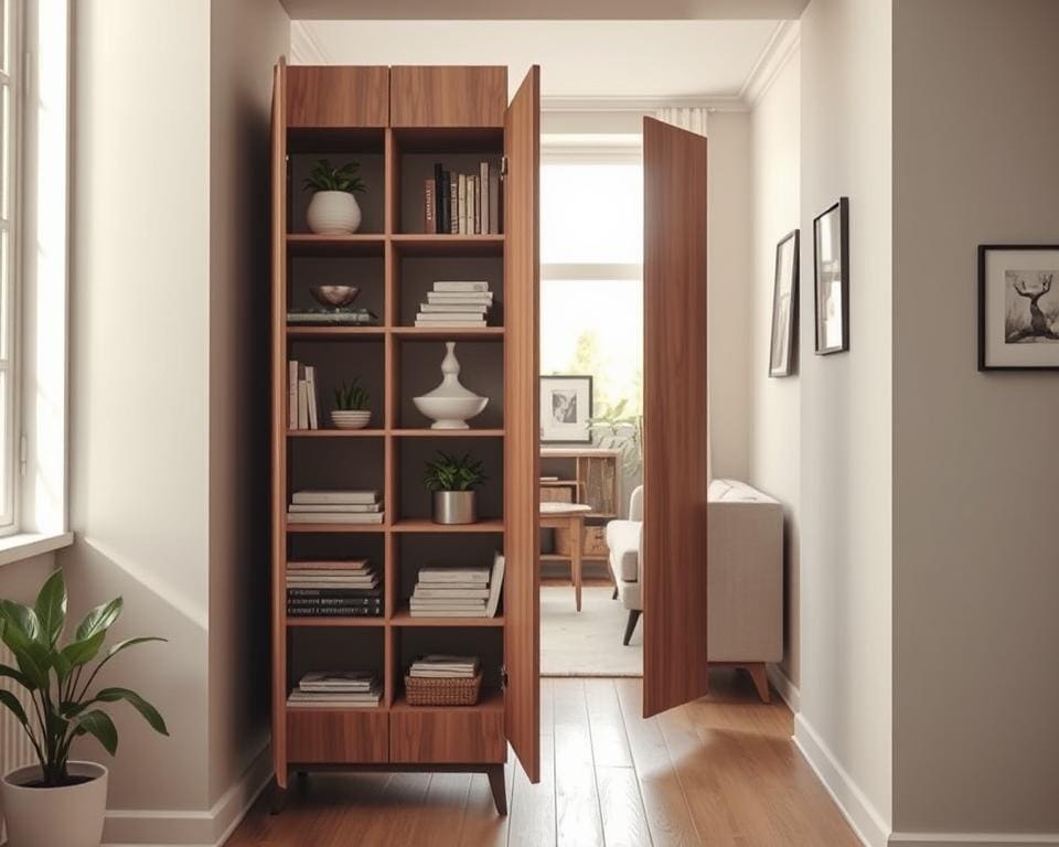 Wat maakt een hoge kast perfect voor smalle ruimtes?