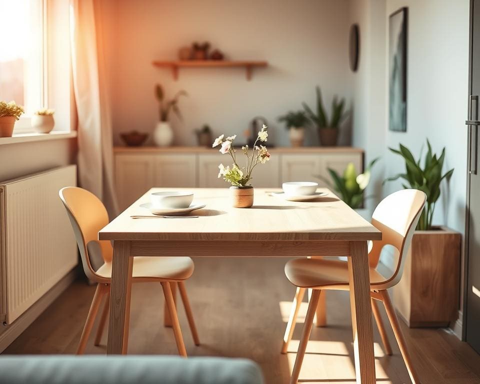 Welke eetkamertafel past in een kleine woning?