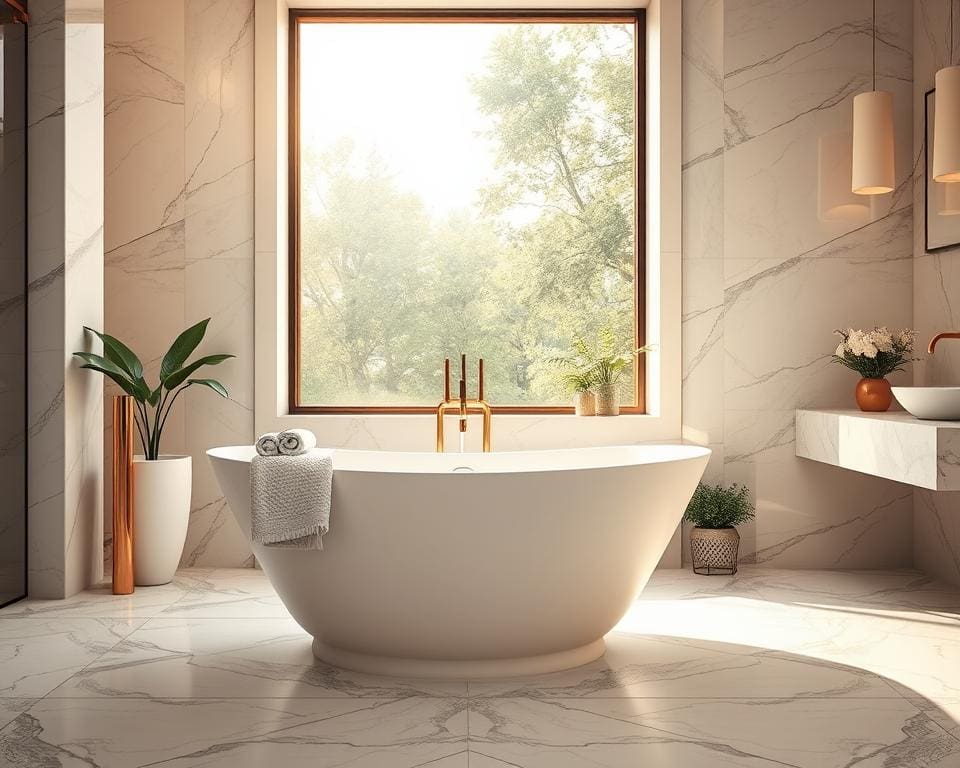 Welke badkamertegels geven je badkamer een luxe uitstraling?