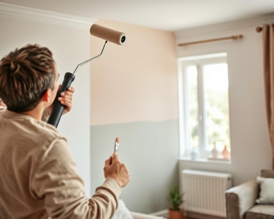 muren schilderen zonder strepen