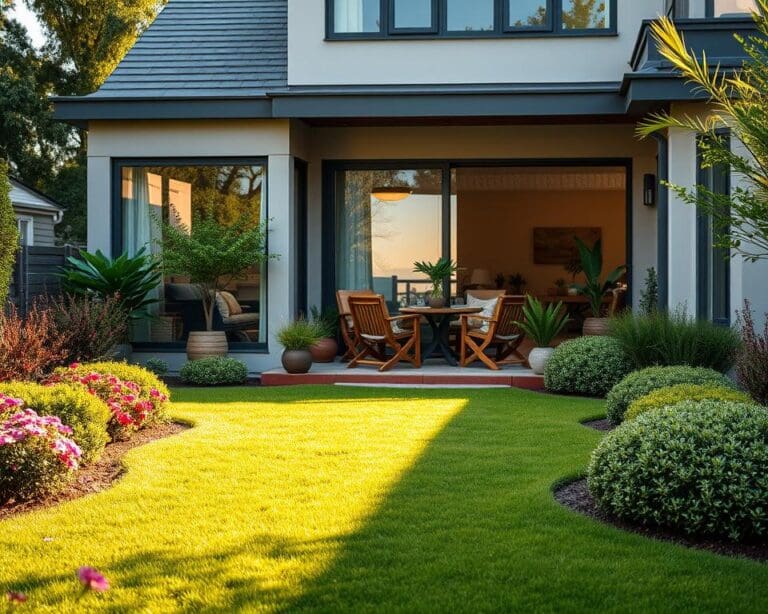 tuin bij woning betrekken