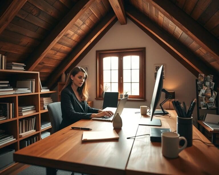 zolder werkruimte maken