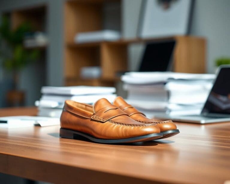 leren loafers