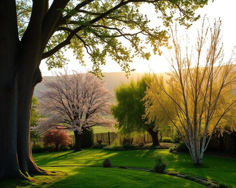 bomen landelijke tuin