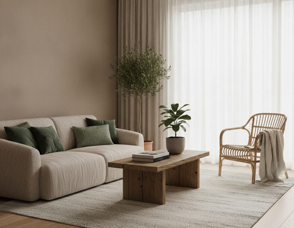 rustgevende woonkamer