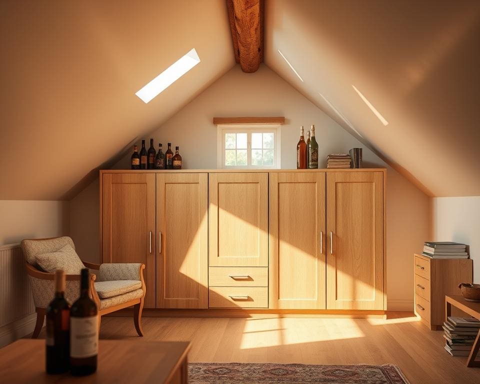kast schuin plafond