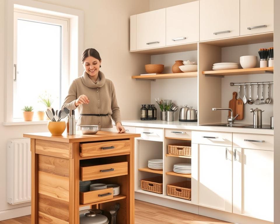 opbergruimte kleine keuken